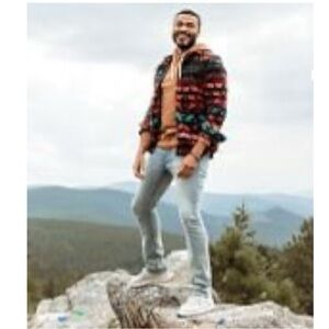 Buckle Departwest Polar Fleece Shirt southwestern print Men’s size medium